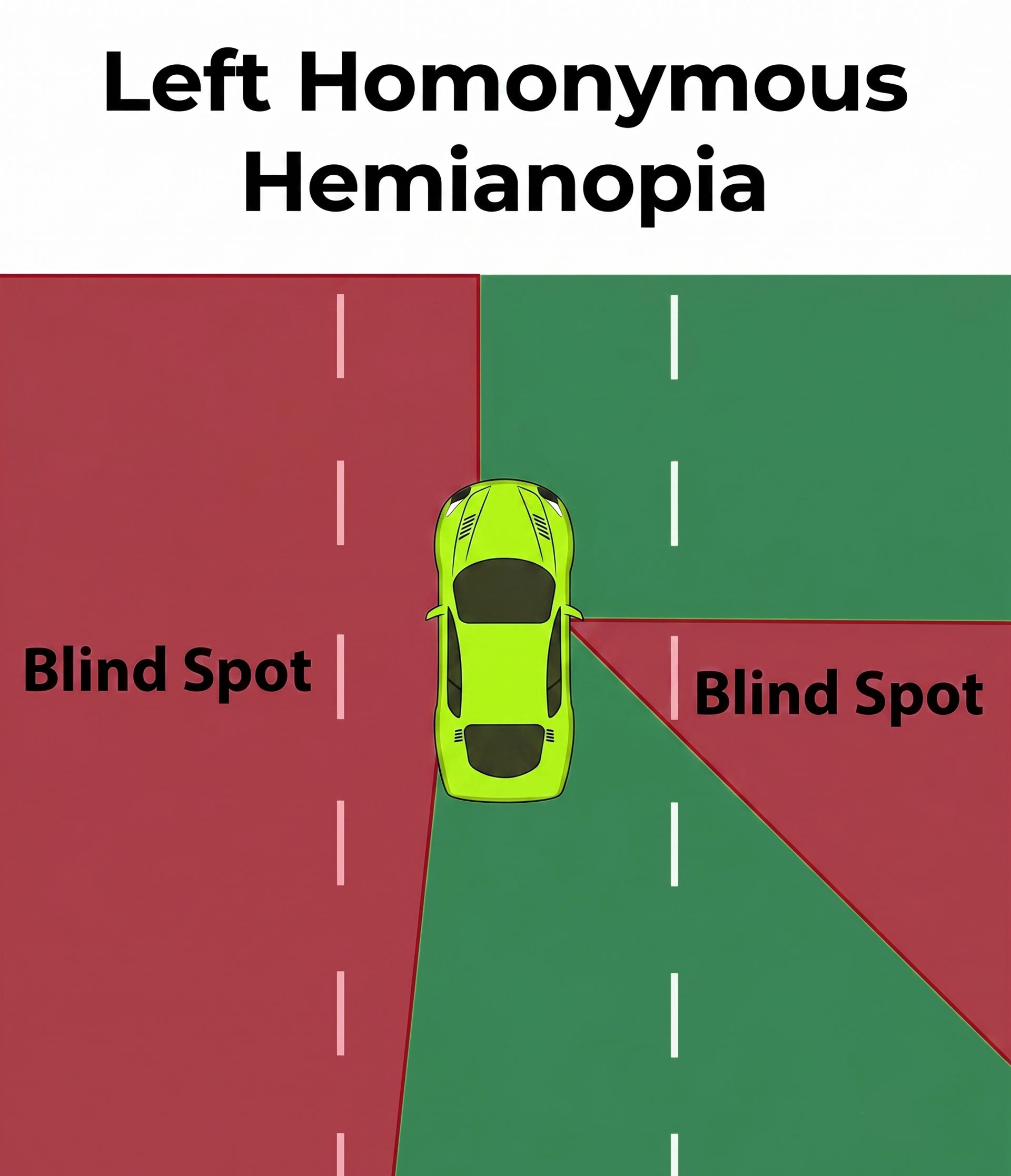 Peripheral Prism glasses: empowering safe driving by restoring sight to lost areas for left homonymous hemianopia patients.