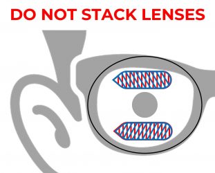 do not stack lenses